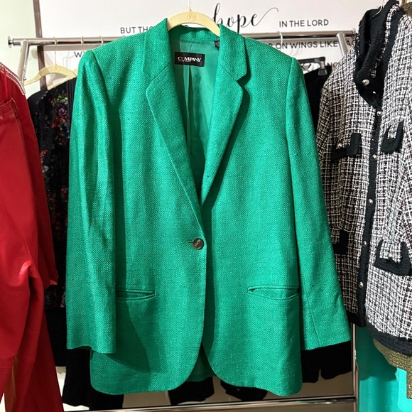 Ellen  Tracy 100% silk  blazer - Picture 1 of 3